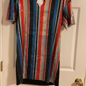 Multi colored sequined dress